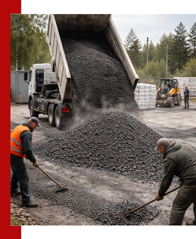 Доставка и продажа асфальтного гранулята в Мирном