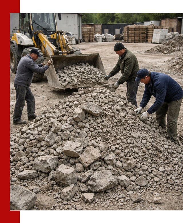 Демонтаж и вывоз бой бетона в Мирном