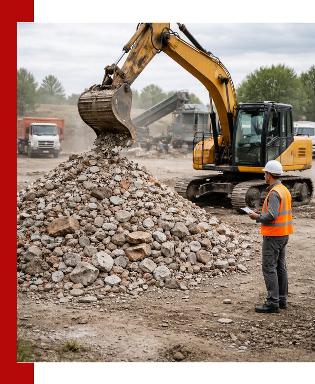 Доставка и вывоз строительного боя в Мирном