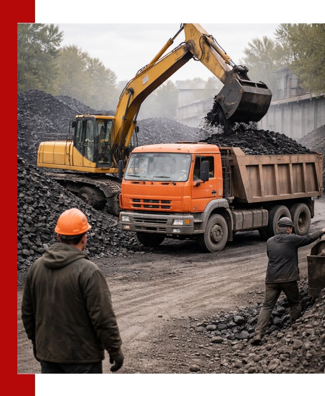 Доставка угля автотранспортом в Мирном быстро и выгодно