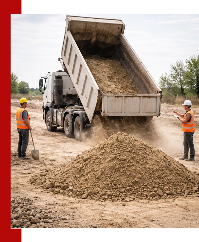 Доставка самосвалом 15 кубов в Мирном за город и по городу