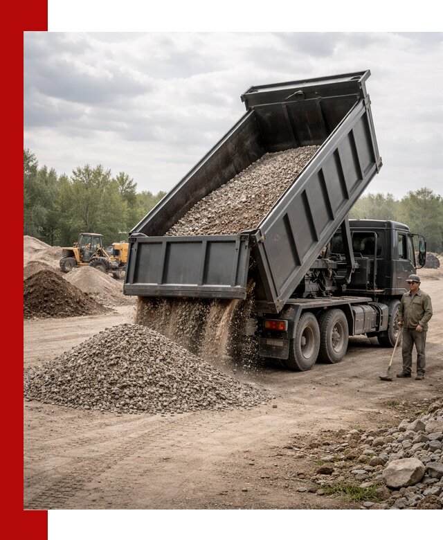 Доставка самосвалом 30 м3 по выгодным ценам в Мирном