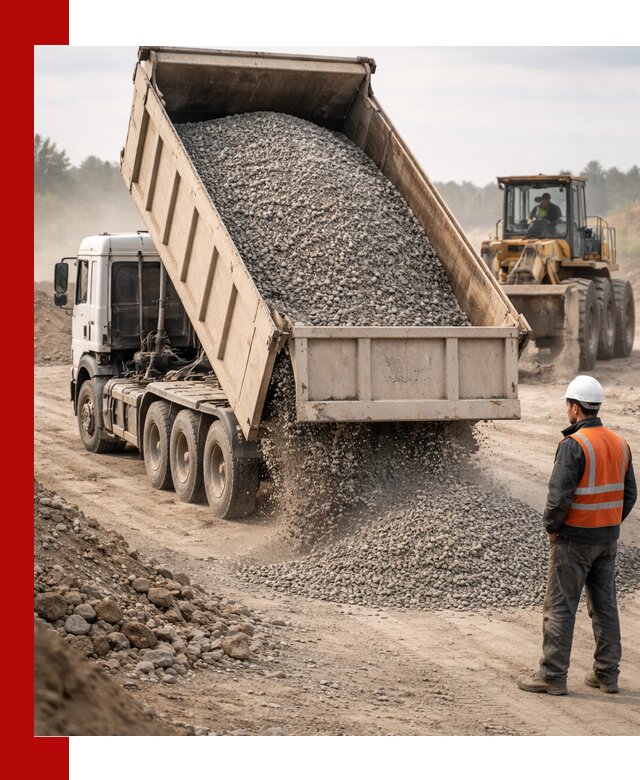 Доставка самосвалом 40 кубов цемента и сыпучих в Мирном