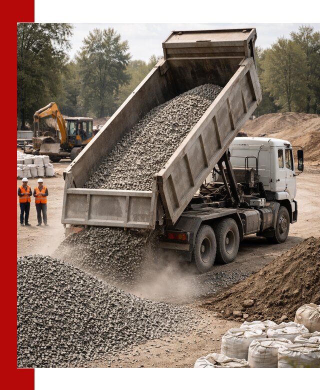 Аренда самосвала в Мирном для доставки сыпучих и нерудных материалов