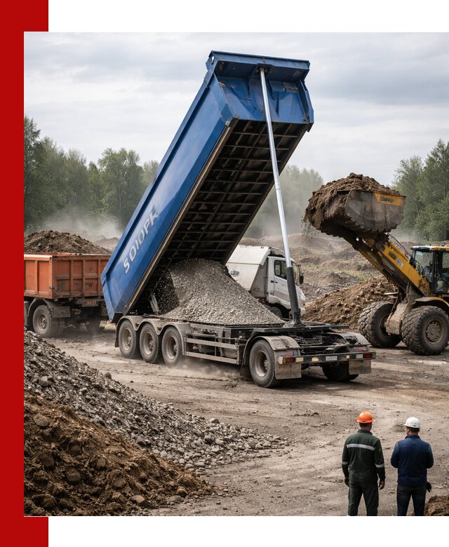 Аренда тонар 40 тонн в Мирном с доставкой материалов