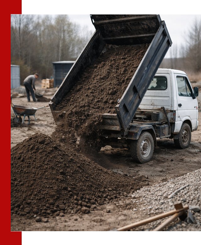 Аренда минисамосвала в Мирном для доставки сыпучих материалов