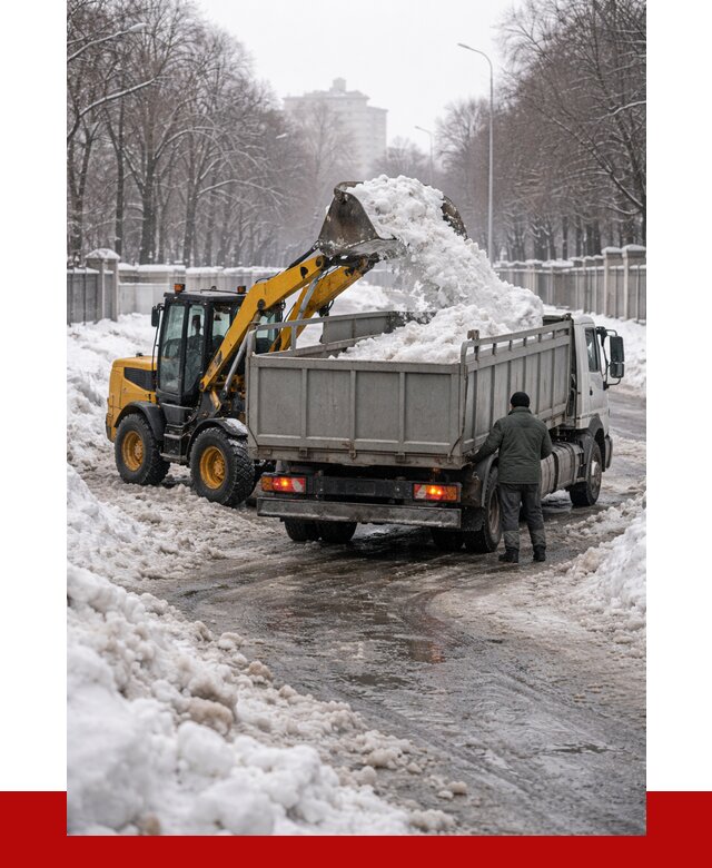Вывоз снега с погрузкой в Мирном от 3538 р. ПРОНЕРУДМир