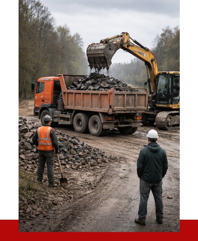 Вывоз асфальта в Мирном от 4549 р. самосвалом ПРОНЕРУДМир