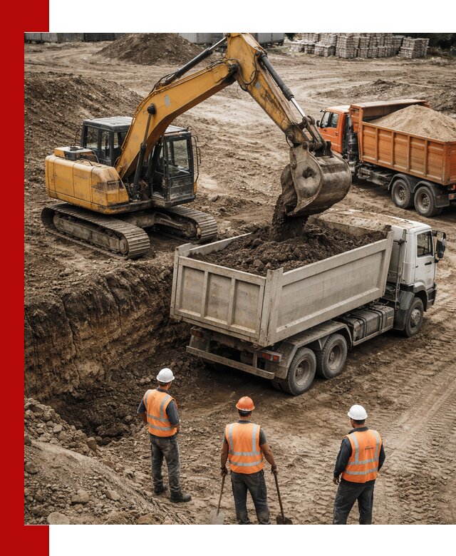 Разработка грунта для строительства и благоустройства в Мирном