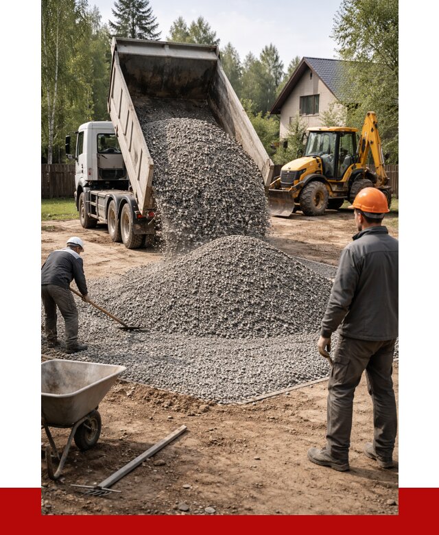 Отсыпка участка щебнем в Мирном от 6571 р. ПРОНЕРУДМир