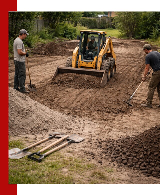 Планировка участка грунтом с вывозом и доставкой в Мирном